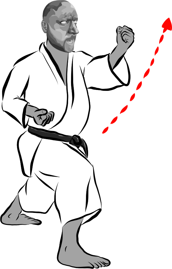 Age tsuki (Rising punch)